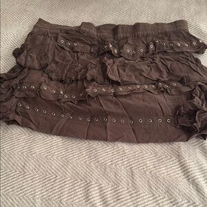 IRO olive green Ruffled Skirt